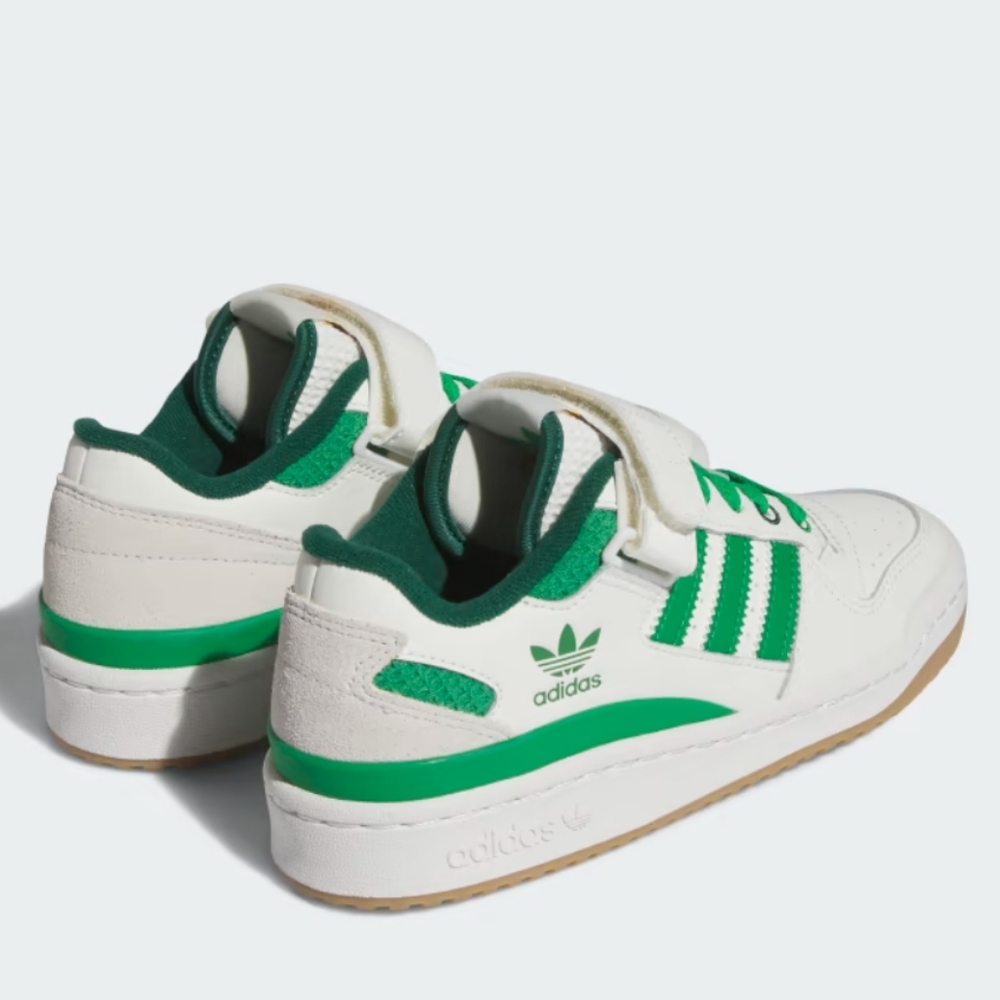 NWT Adidas Men's Forum Low White and Green Sneakers - Picture 3 of 10